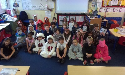 Children dressed up as animals