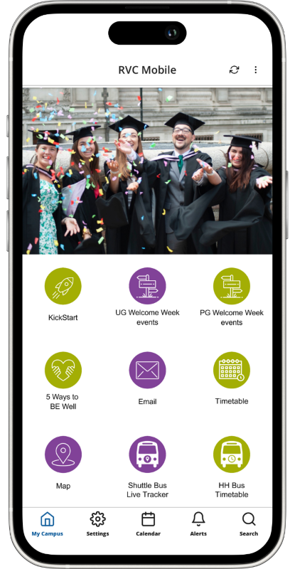 Screenshot of the RVC App