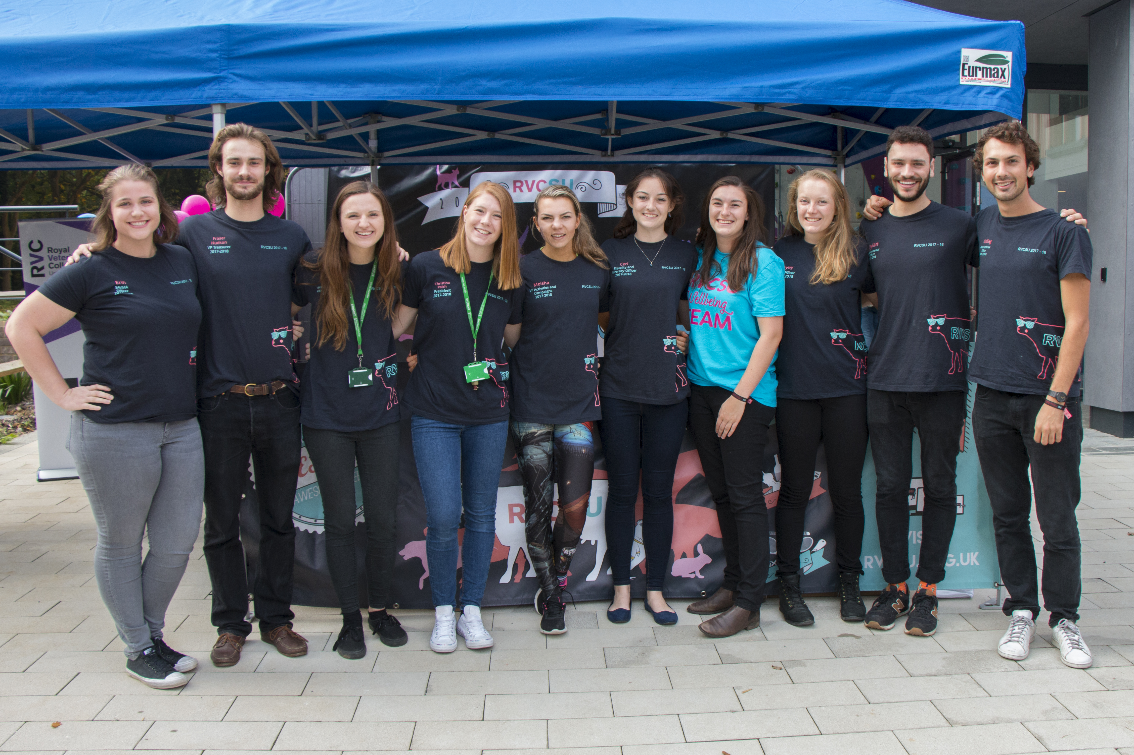 RVC Students' Union representatives at Freshers' Fair