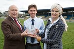 Ben Barber receiving his Vet of the Future award