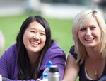 two students at the RVC's Hawkshead Campus