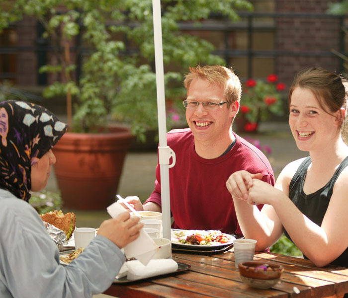 Students socialising