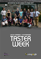 Front cover of Farm Vet Taster Week brochure